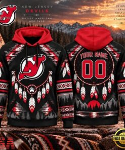 NHL New Jersey Devils 2026 Native American Heritage Design Hoodie Shirt, NHL Hockey 3D Shirt Nhl New Jersey Devils 2026 Native American Heritage Design Hoodie Shirt