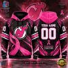 NHL New Jersey Devils Pink Fights Breast Cancer 2026 Personalized Hoodie Shirt, NHL Hockey 3D Shirt Nhl New Jersey Devils Pink Fights Breast Cancer 2026 Personalized Hoodie Shirt