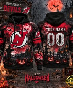 NHL New Jersey Devils Special Halloween 2026 Design Hoodie Shirt, NHL Hockey 3D Shirt Nhl New Jersey Devils Special Halloween 2026 Design Hoodie Shirt