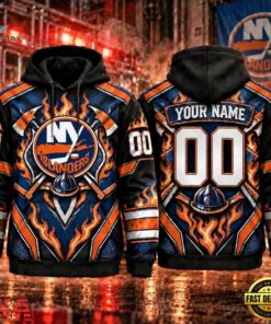 NHL New York Islanders 2026 Honoring Firefighters Personalized Hoodie Shirt, NHL Hockey 3D Shirt Nhl New York Islanders 2026 Honoring Firefighters Personalized Hoodie Shirt