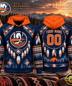 NHL New York Islanders 2026 Native American Heritage Design Hoodie Shirt, NHL Hockey 3D Shirt Nhl New York Islanders 2026 Native American Heritage Design Hoodie Shirt