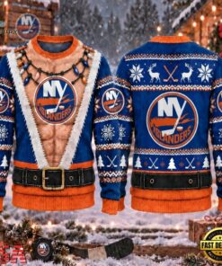 NHL New York Islanders Funny Body Christmas Ugly Sweater, NHL Hockey 3D Shirt Nhl New York Islanders Funny Body Christmas Ugly Sweater