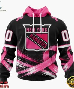 NHL New York Rangers 2026 Hockey Pink Fights Breast Cancer Design Hoodie, TShirt, Sweatshirt, NHL Hockey 3D Shirt Nhl New York Rangers 2026 Hockey Pink Fights Breast Cancer Design Hoodie Tshirt Sweatshirt 1