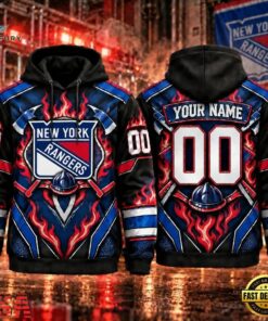 NHL New York Rangers 2026 Honoring Firefighters Personalized Hoodie Shirt, NHL Hockey 3D Shirt Nhl New York Rangers 2026 Honoring Firefighters Personalized Hoodie Shirt