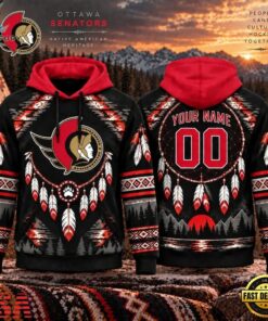 NHL Ottawa Senators 2026 Native American Heritage Design Hoodie Shirt, NHL Hockey 3D Shirt Nhl Ottawa Senators 2026 Native American Heritage Design Hoodie Shirt