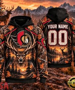 NHL Ottawa Senators 2026 Personalized Hunting Camo Design Hoodie, NHL Hockey 3D Shirt Nhl Ottawa Senators 2026 Personalized Hunting Camo Design Hoodie