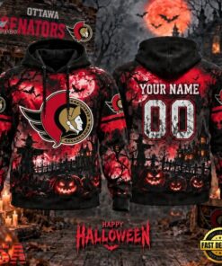 NHL Ottawa Senators Special Halloween 2026 Design Hoodie Shirt, NHL Hockey 3D Shirt Nhl Ottawa Senators Special Halloween 2026 Design Hoodie Shirt