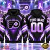 NHL Philadelphia Flyers 2026 Hockey Fights Cancer Personalized Hoodie Shirt, NHL Hockey 3D Shirt Nhl Philadelphia Flyers 2026 Hockey Fights Cancer Personalized Hoodie Shirt
