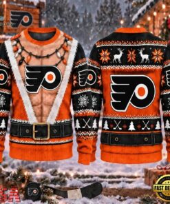 NHL Philadelphia Flyers Funny Body Christmas Ugly Sweater, NHL Hockey 3D Shirt Nhl Philadelphia Flyers Funny Body Christmas Ugly Sweater