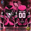 NHL Pittsburgh Penguins Pink Fights Breast Cancer 2026 Personalized Hoodie Shirt, NHL Hockey 3D Shirt Nhl Pittsburgh Penguins Pink Fights Breast Cancer 2026 Personalized Hoodie Shirt