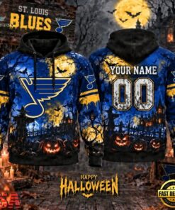 NHL St. Louis Blues Special Halloween 2026 Design Hoodie Shirt, NHL Hockey 3D Shirt Nhl ST Louis Blues Special Halloween 2026 Design Hoodie Shirt