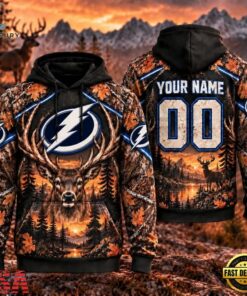 NHL Tampa Bay Lightning 2026 Personalized Hunting Camo Design Hoodie, NHL Hockey 3D Shirt Nhl Tampa Bay Lightning 2026 Personalized Hunting Camo Design Hoodie