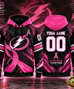 NHL Tampa Bay Lightning Pink Fights Breast Cancer 2026 Personalized Hoodie Shirt, NHL Hockey 3D Shirt Nhl Tampa Bay Lightning Pink Fights Breast Cancer 2026 Personalized Hoodie Shirt