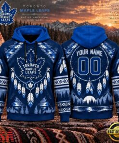 NHL Toronto Maple Leafs 2026 Native American Heritage Design Hoodie Shirt, NHL Hockey 3D Shirt Nhl Toronto Maple Leafs 2026 Native American Heritage Design Hoodie Shirt