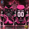 NHL Toronto Maple Leafs Pink Fights Breast Cancer 2026 Personalized Hoodie Shirt, NHL Hockey 3D Shirt Nhl Toronto Maple Leafs Pink Fights Breast Cancer 2026 Personalized Hoodie Shirt