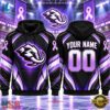 NHL Utah Mammoth 2026 Hockey Fights Cancer Personalized Hoodie Shirt, NHL Hockey 3D Shirt Nhl Utah Mammoth 2026 Hockey Fights Cancer Personalized Hoodie Shirt