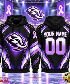 NHL Utah Mammoth 2026 Hockey Fights Cancer Personalized Hoodie Shirt, NHL Hockey 3D Shirt Nhl Utah Mammoth 2026 Hockey Fights Cancer Personalized Hoodie Shirt