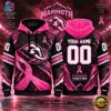 NHL Utah Mammoth Pink Fights Breast Cancer 2026 Personalized Hoodie Shirt, NHL Hockey 3D Shirt Nhl Utah Mammoth Pink Fights Breast Cancer 2026 Personalized Hoodie Shirt