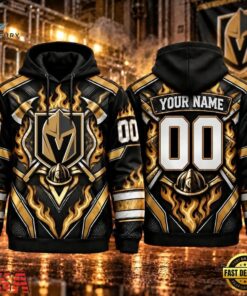 NHL Vegas Golden Knights 2026 Honoring Firefighters Personalized Hoodie Shirt, NHL Hockey 3D Shirt Nhl Vegas Golden Knights 2026 Honoring Firefighters Personalized Hoodie Shirt