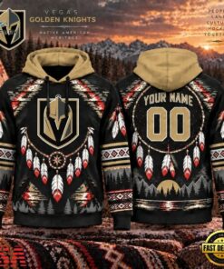NHL Vegas Golden Knights 2026 Native American Heritage Design Hoodie Shirt, NHL Hockey 3D Shirt Nhl Vegas Golden Knights 2026 Native American Heritage Design Hoodie Shirt