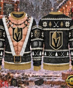 NHL Vegas Golden Knights Funny Body Christmas Ugly Sweater, NHL Hockey 3D Shirt Nhl Vegas Golden Knights Funny Body Christmas Ugly Sweater