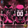 NHL Vegas Golden Knights Pink Fights Breast Cancer 2026 Personalized Hoodie Shirt, NHL Hockey 3D Shirt Nhl Vegas Golden Knights Pink Fights Breast Cancer 2026 Personalized Hoodie Shirt