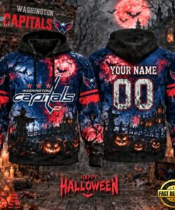 NHL Washington Capitals Special Halloween 2026 Design Hoodie Shirt, NHL Hockey 3D Shirt Nhl Washington Capitals Special Halloween 2026 Design Hoodie Shirt