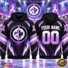 NHL Winnipeg Jets 2026 Hockey Fights Cancer Personalized Hoodie Shirt, NHL Hockey 3D Shirt Nhl Winnipeg Jets 2026 Hockey Fights Cancer Personalized Hoodie Shirt