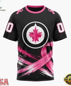 NHL Winnipeg Jets 2026 Hockey Pink Fights Breast Cancer Design Hoodie, TShirt, Sweatshirt, NHL Hockey 3D Shirt Nhl Winnipeg Jets 2026 Hockey Pink Fights Breast Cancer Design Hoodie Tshirt Sweatshirt 2