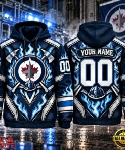 NHL Winnipeg Jets 2026 Honoring Firefighters Personalized Hoodie Shirt, NHL Hockey 3D Shirt Nhl Winnipeg Jets 2026 Honoring Firefighters Personalized Hoodie Shirt