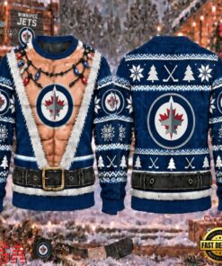 NHL Winnipeg Jets Funny Body Christmas Ugly Sweater, NHL Hockey 3D Shirt Nhl Winnipeg Jets Funny Body Christmas Ugly Sweater