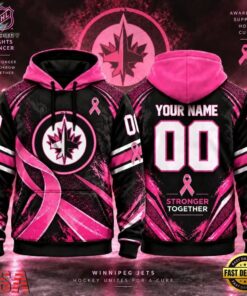 NHL Winnipeg Jets Pink Fights Breast Cancer 2026 Personalized Hoodie Shirt, NHL Hockey 3D Shirt Nhl Winnipeg Jets Pink Fights Breast Cancer 2026 Personalized Hoodie Shirt