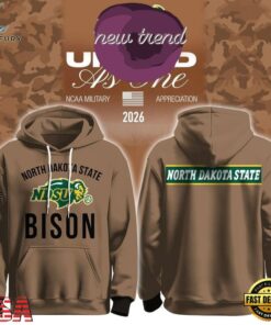 North Dakota State NDSU x Military Appreciation 2026 Hoodie Shirt, Viral 3D Graphic Tee North Dakota State Ndsu X Military Appreciation 2026 Hoodie Shirt