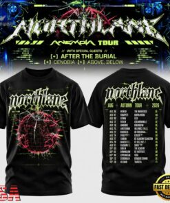 Northlane The Anemoia Tour 2026 Graphic Scheduler T Shirt, Trending Music 3D Tee Northlane The Anemoia Tour 2026 Graphic Scheduler T Shirt