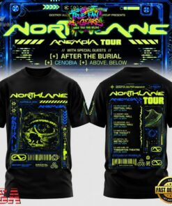 Northlane The Anemoia Tour 2026 Graphic T Shirt, Trending Music 3D Tee Northlane The Anemoia Tour 2026 Graphic T Shirt