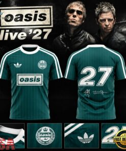 Oasis Live ‘27 Signature Raglan Limited Edition T Shirt, Trending Music 3D Tee Oasis Live 27 Signature Raglan Limited Edition T Shirt