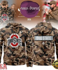 Ohio State Buckeyes 2026 Military Appreciation New Design Hoodie, Viral 3D Graphic Tee Ohio State Buckeyes 2026 Military Appreciation New Design Hoodie