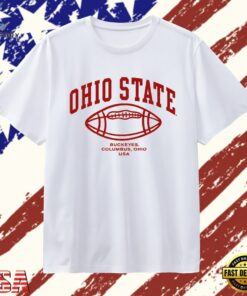 Ohio State Buckeyes Columbus Ohio USA College Football T Shirt, Trendy 2D Print Shirt Ohio State Buckeyes Columbus Ohio Usa College Football T Shirt