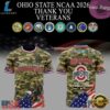 Ohio State Buckeyes Veterans Day 2026 T Shirt, Viral 3D Graphic Tee Ohio State Buckeyes Veterans Day 2026 T Shirt