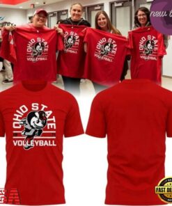 Ohio State Buckeyes Volleyball 2026 Red T Shirt, Viral 3D Graphic Tee Ohio State Buckeyes Volleyball 2026 Red T Shirt