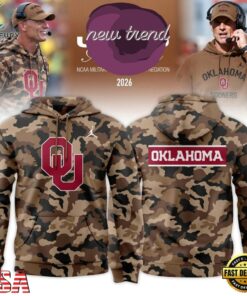 Oklahoma Sooners 2026 Military Appreciation New Design Hoodie, Viral 3D Graphic Tee Oklahoma Sooners 2026 Military Appreciation New Design Hoodie