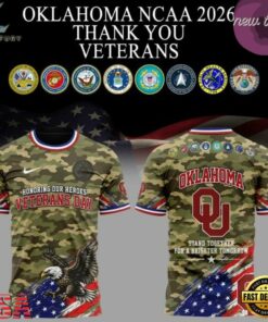 Oklahoma Sooners Veterans Day 2026 T Shirt, Viral 3D Graphic Tee Oklahoma Sooners Veterans Day 2026 T Shirt