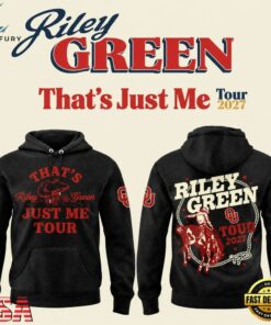 Oklahoma Sooners x Riley Green Thats Just Me Tour 2026 Black Hoodie, Trending Music 3D Tee Oklahoma Sooners X Riley Green Thats Just ME Tour 2026 Black Hoodie