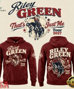 Oklahoma Sooners x Riley Green Thats Just Me Tour 2026 Red Hoodie, Trending Music 3D Tee Oklahoma Sooners X Riley Green Thats Just ME Tour 2026 Red Hoodie