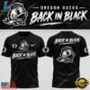 Oregon Ducks Back in Black 2026 T Shirt, Trending Music 3D Tee Oregon Ducks Back IN Black 2026 T Shirt