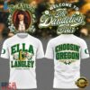 Oregon Ducks x Ella Langley Choosin Oregon The Dandelion Tour 2026 White T Shirt, Trending Music 3D Tee Oregon Ducks X Ella Langley Choosin Oregon The Dandelion Tour 2026 White T Shirt
