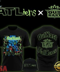 Outkast x Atlanta Falcons 30th Anniversary ATLiens 2026 T Shirt, Trending Music 3D Tee Outkast X Atlanta Falcons 30th Anniversary Atliens 2026 T Shirt