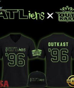 Outkast x Atlanta Falcons 30th Anniversary ATLiens Football Jersey, Trending Music 3D Tee Outkast X Atlanta Falcons 30th Anniversary Atliens Football Jersey