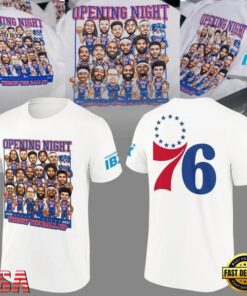 Philadelphia 76ers Opening Night Team Print 2026 T Shirt, Viral 3D Graphic Tee Philadelphia 76ers Opening Night Team Print 2026 T Shirt