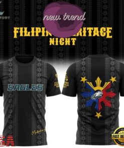 Philadelphia Eagles 2026 Filipino Heritage Night Graphic T Shirt, Viral 3D Graphic Tee Philadelphia Eagles 2026 Filipino Heritage Night Graphic T Shirt